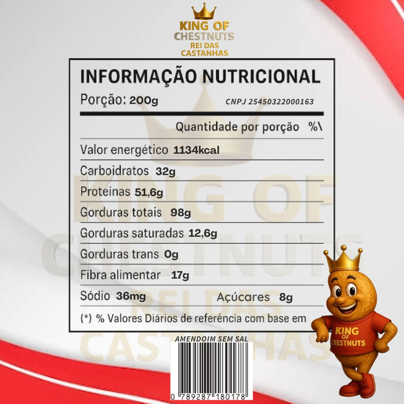 AMENDOIM SEM CASCA SEM SAL